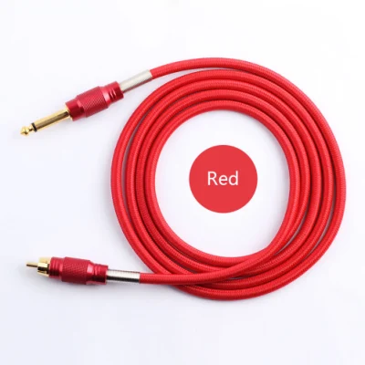 Professional Colorful 1.8m Nylon Tattoo Hook Cable Line RCA Tattoo Clip Cord for Tattoo Power Supply