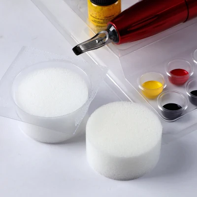 Disposable Tattoo Needle DIP Foam Cleaning Cup Accessories