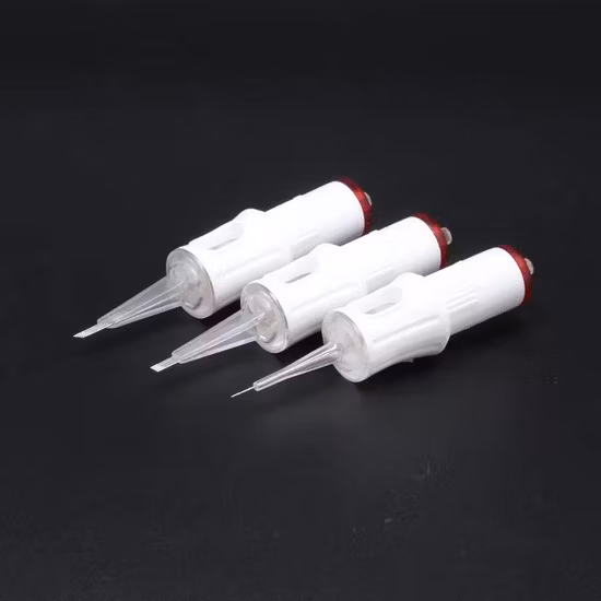 Permanent Makeup Supplies Custom Logo Sterilized Disposable Universal Eyebrow Tattoo Needles Cartridge for Microblading Lips