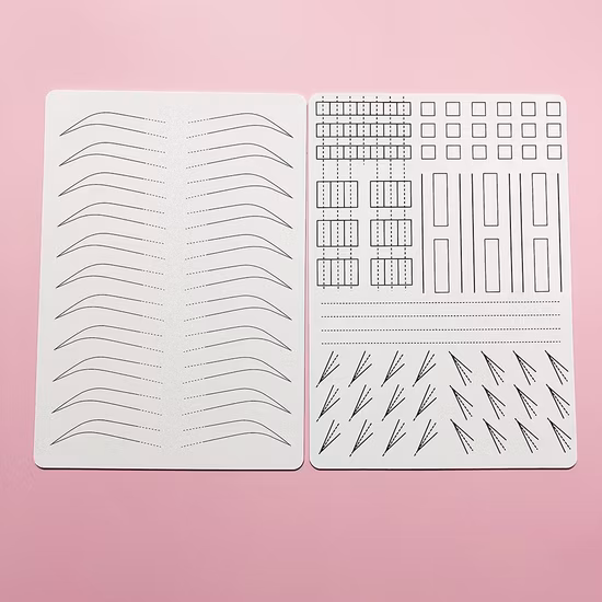 Wholesale OEM Double Sided Eyebrow Tattoo Practice Pad Permanent Makeup Practice Skin for Microblading Academy