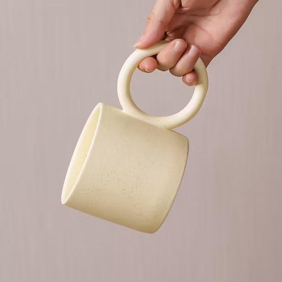 Us Warehouse Free Shipping 2022 New Splash Ink Art Ceramic Mug 11oz Per Cup with Big Ear Handle Logo Customized Drinkware Tea Mug