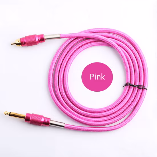 Professional Colorful 1.8m Nylon Tattoo Hook Cable Line RCA Tattoo Clip Cord for Tattoo Power Supply